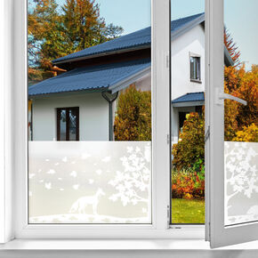 Fensterfolie static window border Woodland